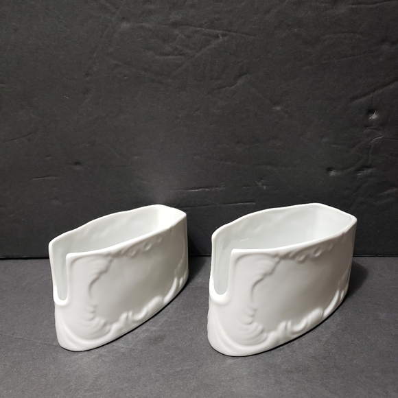 Vintage 1950 Set Of 2 GEROLD PORZELLAN Serving Spoon Rest - Picture 5 of 9